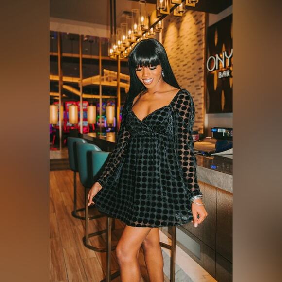 Buddy Love Final Toast Mini Dress - Picture 1 of 9